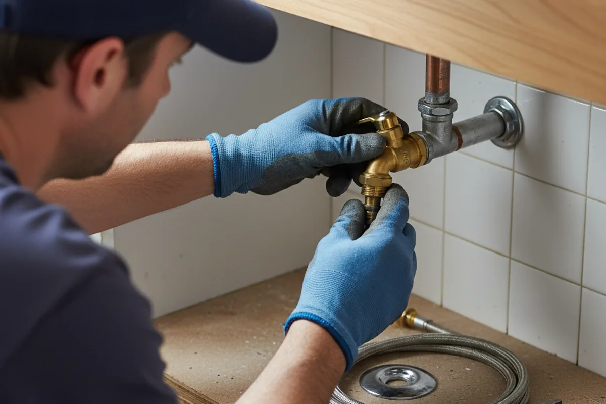 Shutoff valve and fitting work during Emergency Plumbing in Crestview
